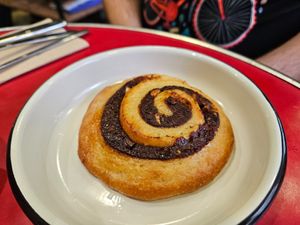  at Aujourd'hui Demain Cafe in Paris