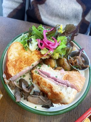 Croque monsieur   at Aujourd'hui Demain Cafe in Paris