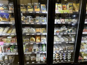 Quesos veganos  at Aujourd'hui Demain Cafe in Paris