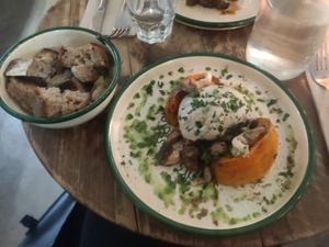  at Aujourd'hui Demain Cafe in Paris