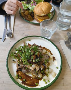  at Aujourd'hui Demain Cafe in Paris