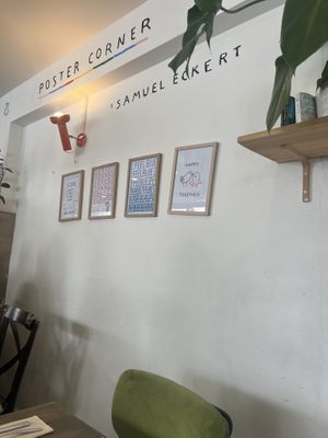 Artwork  at Aujourd'hui Demain Cafe in Paris