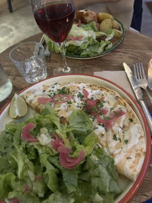   at Aujourd'hui Demain Cafe in Paris