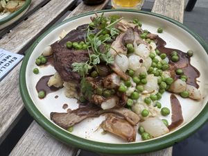 Filet mignonn  at Aujourd'hui Demain Cafe in Paris