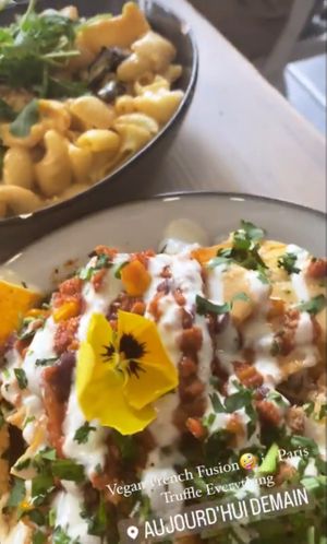   at Aujourd'hui Demain Cafe in Paris