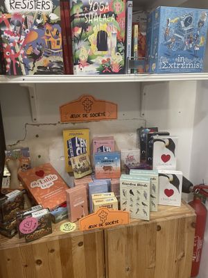 Card games  at Aujourd'hui Demain Cafe in Paris