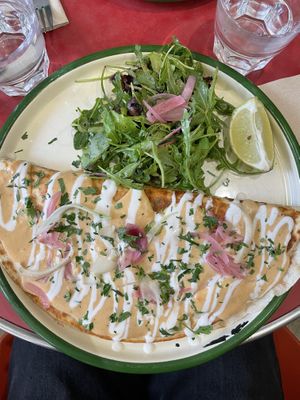   at Aujourd'hui Demain Cafe in Paris