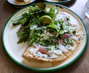 Quesadilla at Aujourd'hui Demain Cafe in Paris