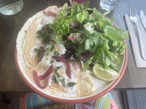   at Aujourd'hui Demain Cafe in Paris