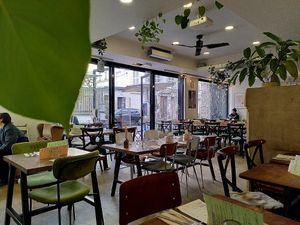  at Aujourd'hui Demain Cafe in Paris