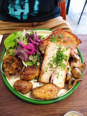  at Aujourd'hui Demain Cafe in Paris