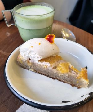 Blood Orange Financier at Aujourd'hui Demain Cafe in Paris