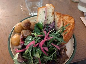 Croque Monsieur Forever at Aujourd'hui Demain Cafe in Paris