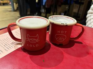   at Aujourd'hui Demain Cafe in Paris