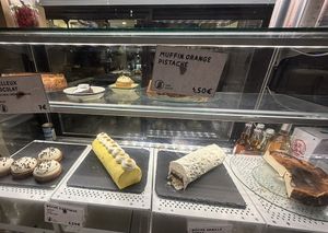   at Aujourd'hui Demain Cafe in Paris