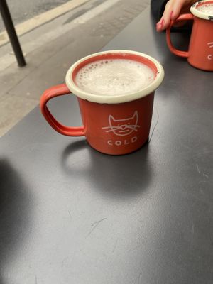   at Aujourd'hui Demain Cafe in Paris