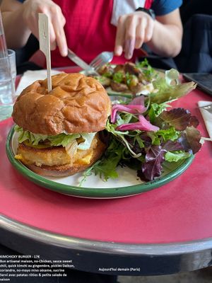  at Aujourd'hui Demain Cafe in Paris
