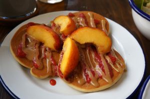 Pancakes (from the Sunday Brunch) at Aujourd'hui Demain Cafe in Paris