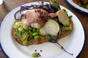 Avocado Toast at Aujourd'hui Demain Cafe in Paris
