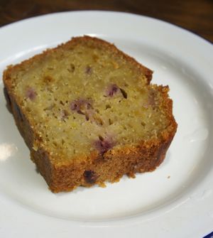 Pistachio/Raspberry cake at Aujourd'hui Demain Cafe in Paris