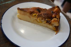 Clafoutis at Aujourd'hui Demain Cafe in Paris