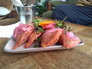 Mexican deliciousness  at Aujourd'hui Demain Cafe in Paris