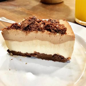 Cookie dough cheesecake  at Aujourd'hui Demain Cafe in Paris