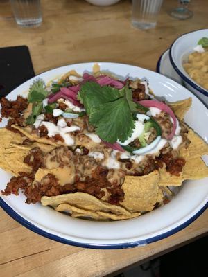 Nachos at Aujourd'hui Demain Cafe in Paris