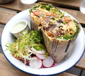 Breakfast Burritos at Aujourd'hui Demain Cafe in Paris