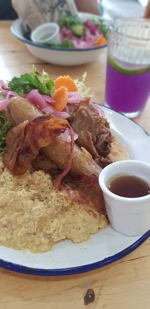 Pancakes Breakfast at Aujourd'hui Demain Cafe in Paris