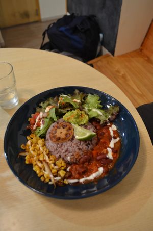 Burrito bowl  at Healthy Penguin Cafe in Matsumoto