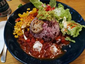 Burrito bowl  at Healthy Penguin Cafe in Matsumoto
