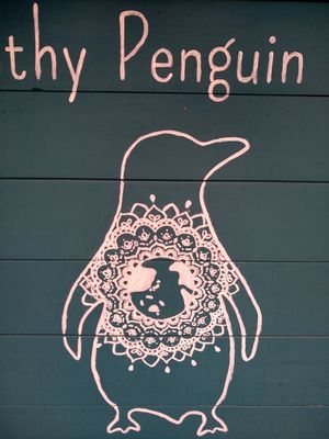 Thy Penguin be cute~ at Healthy Penguin Cafe in Matsumoto