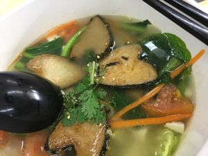 Sliced Fish porridge  at Su Vegetarian 愫 in East Singapore