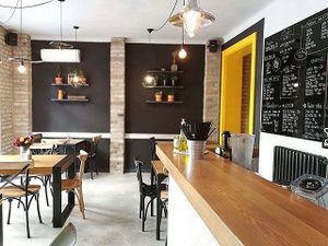 Bananas inside at Bananas Veggie & Raw Cuisine in Novi Sad