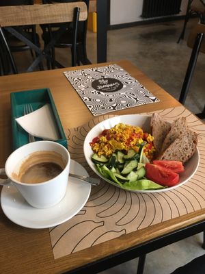 Yummy vegan breaky  at Bananas Veggie & Raw Cuisine in Novi Sad