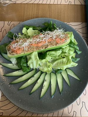 Stuffed zucchini  at Bananas Veggie & Raw Cuisine in Novi Sad