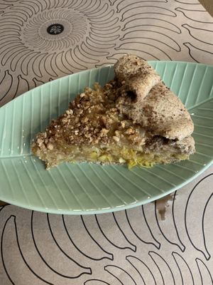 Apple-orange pie, not on the menu at Bananas Veggie & Raw Cuisine in Novi Sad