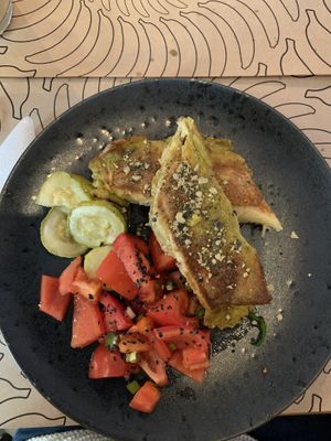 Baked stuffed crepe, daily menu at Bananas Veggie & Raw Cuisine in Novi Sad