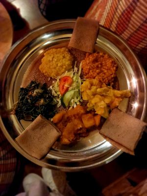 Vegan at Gezana Eritrean Restaurant in Eindhoven
