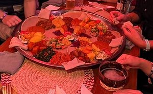 All vegan! And the beer coconut   at Gezana Eritrean Restaurant in Eindhoven