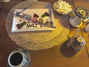 Vegan cakes  at Gezana Eritrean Restaurant in Eindhoven