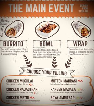 I chose a Burrito - flavoured rice and beans with Soya Amritsari 😋  at Wrapchic in Dudley