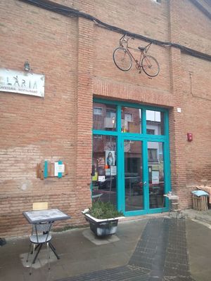 Outside at La Reciclaria in Vic