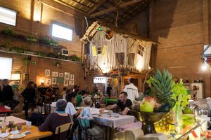 the restaurant at La Reciclaria in Vic