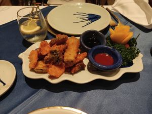 Tempura vegetables at Blue Elephant in St Julians