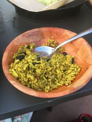 Rice and beans  at The Tiny Turtle in Cocoa Beach