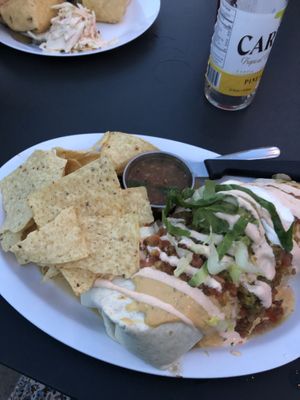 Sofrita burrito at The Tiny Turtle in Cocoa Beach