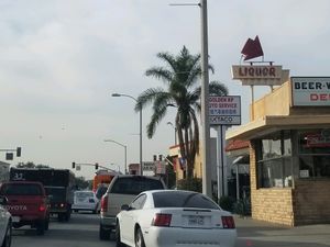 from the street at Ixtaco Taqueria in El Monte