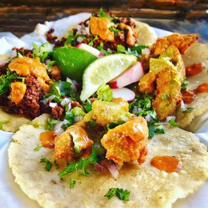 Vegan tacos at Ixtaco Taqueria in El Monte